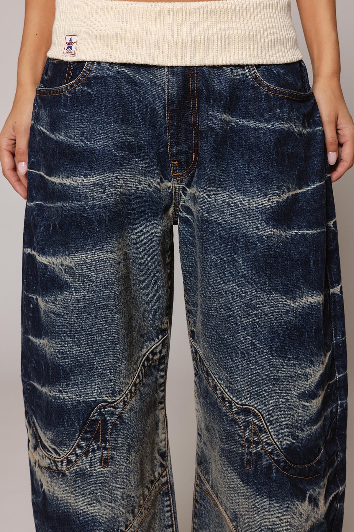 Cure Fleece Denim Jeans -