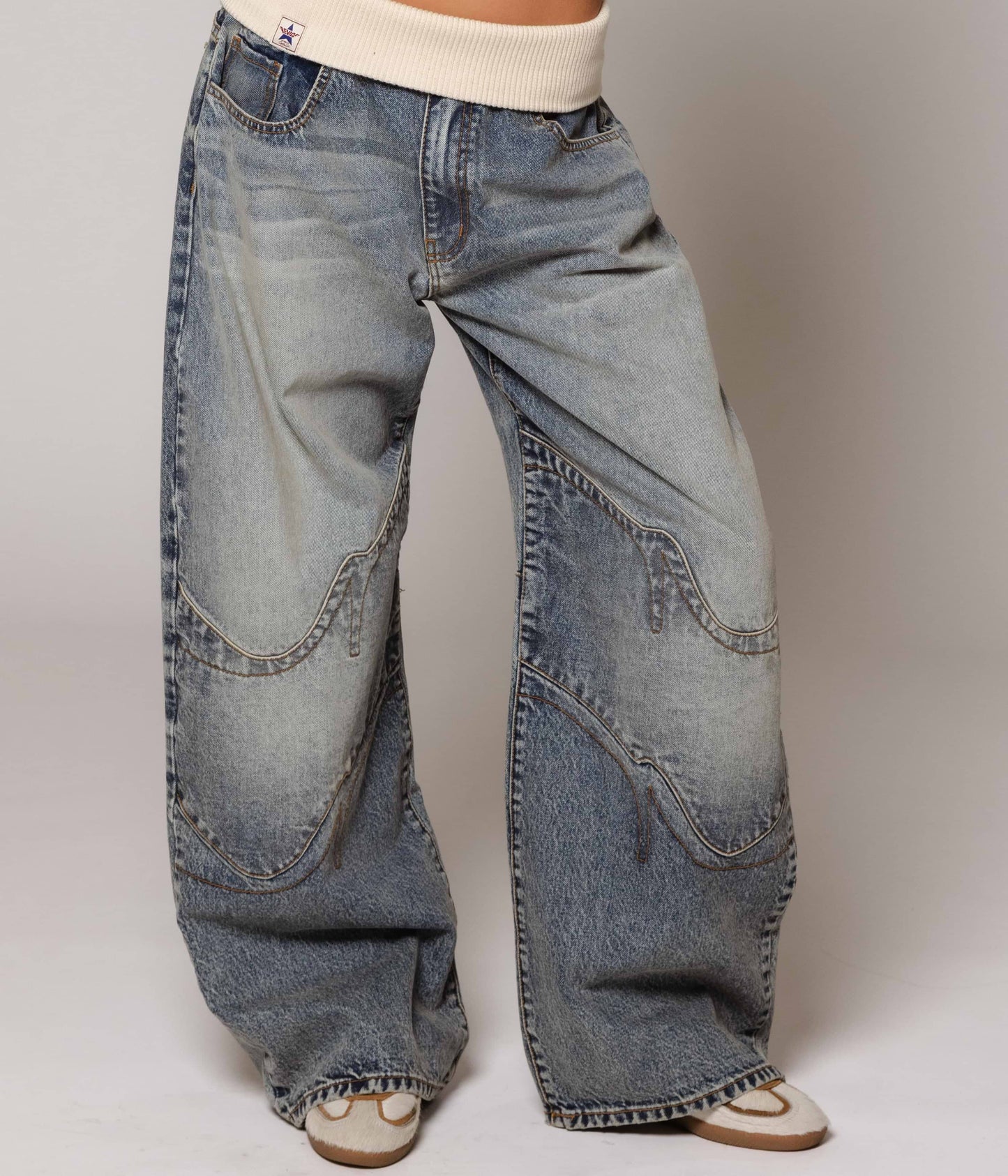 Cure Fleece Denim Jeans -