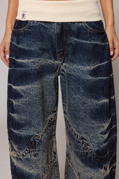 Cure Fleece Denim Jeans -